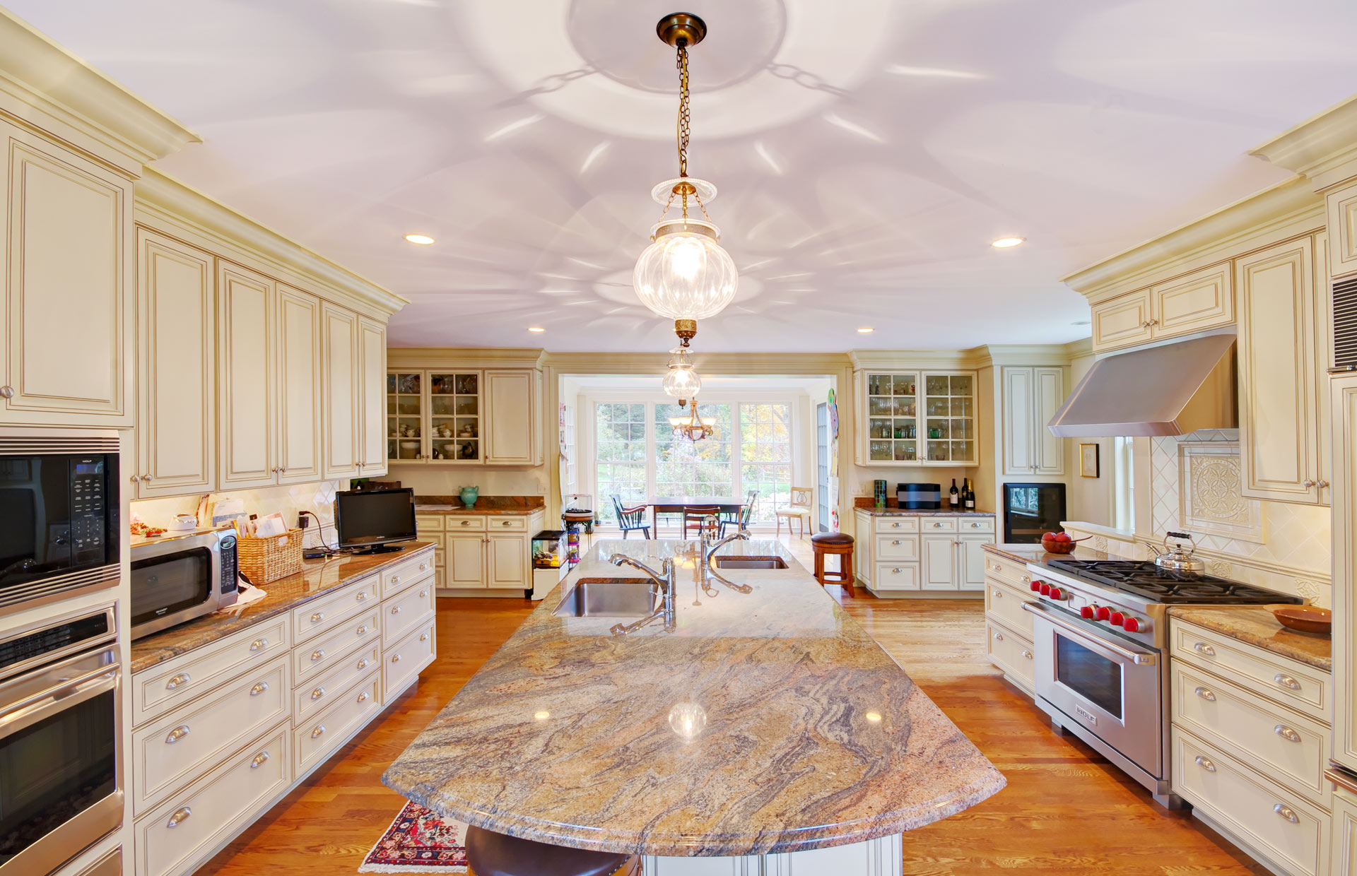 renovated kitchen with island