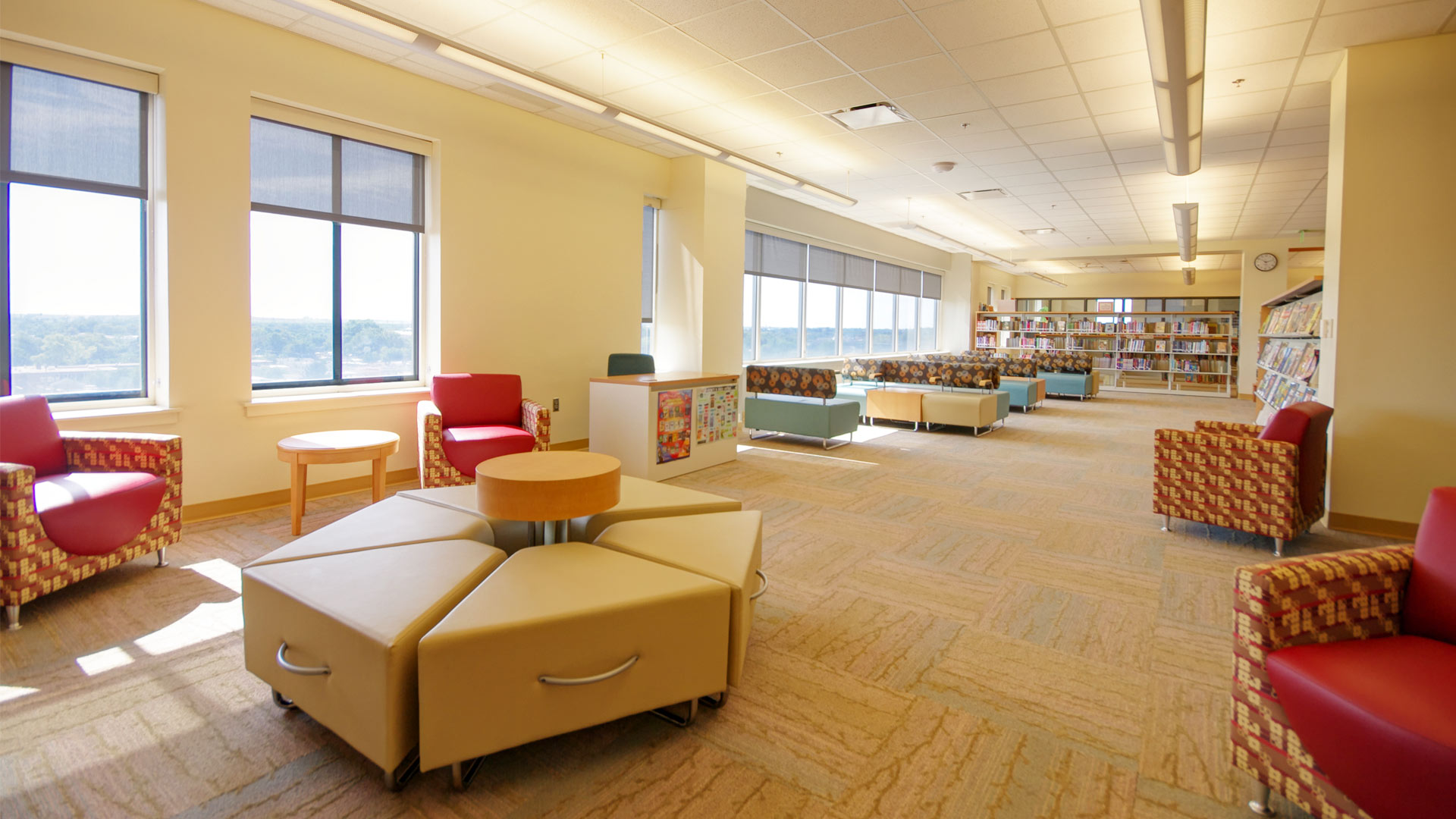 library reading area