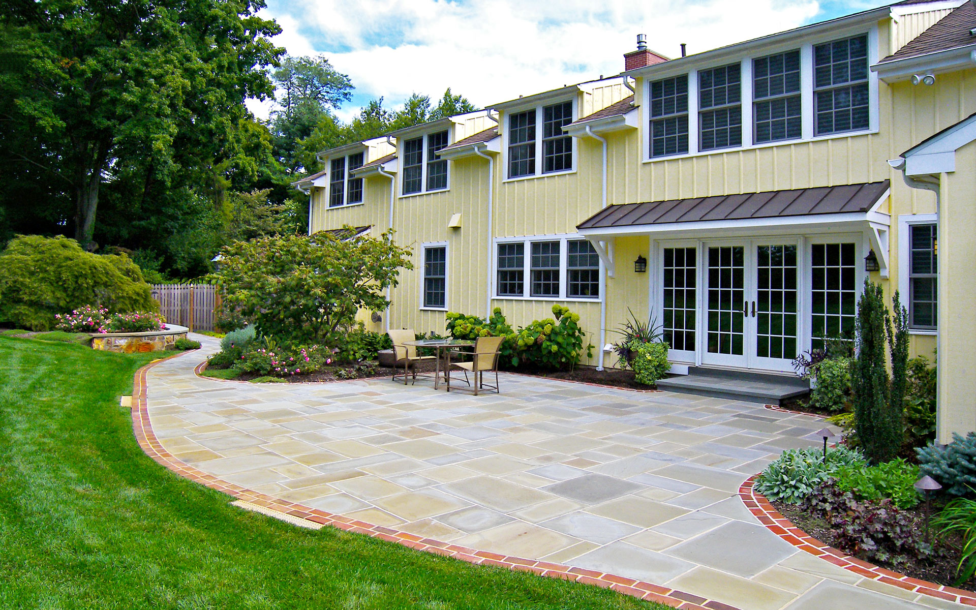 Barn house patio