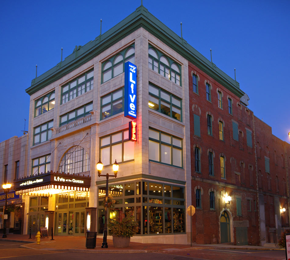 Queen Theater exterior after renovation