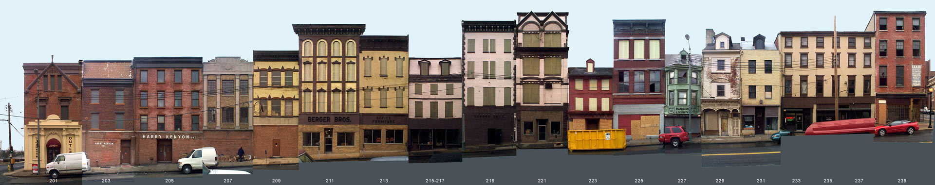 Market street block before renovation