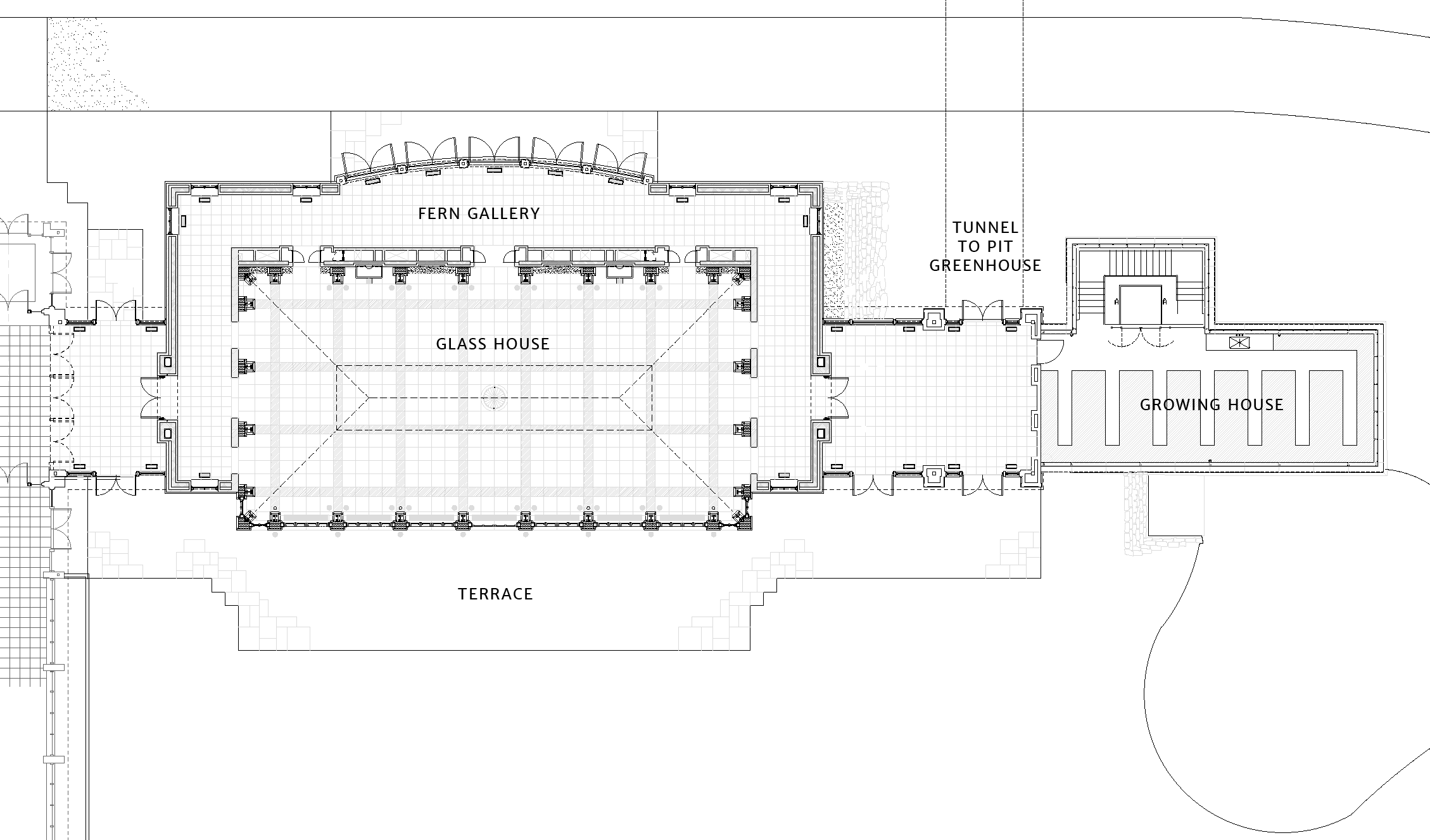 Tower Hill Orangerie architectural drawing