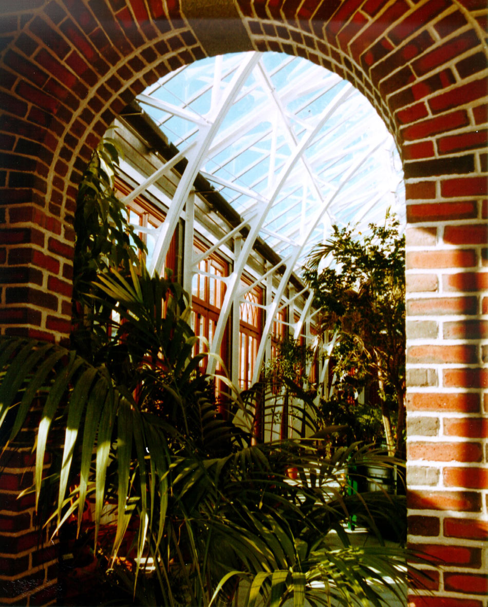 Tower Hill Orangerie view into main from from side archway